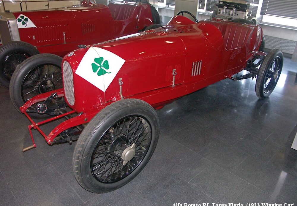 a Alfa Romeo RL Targa Florio 1923 winning car